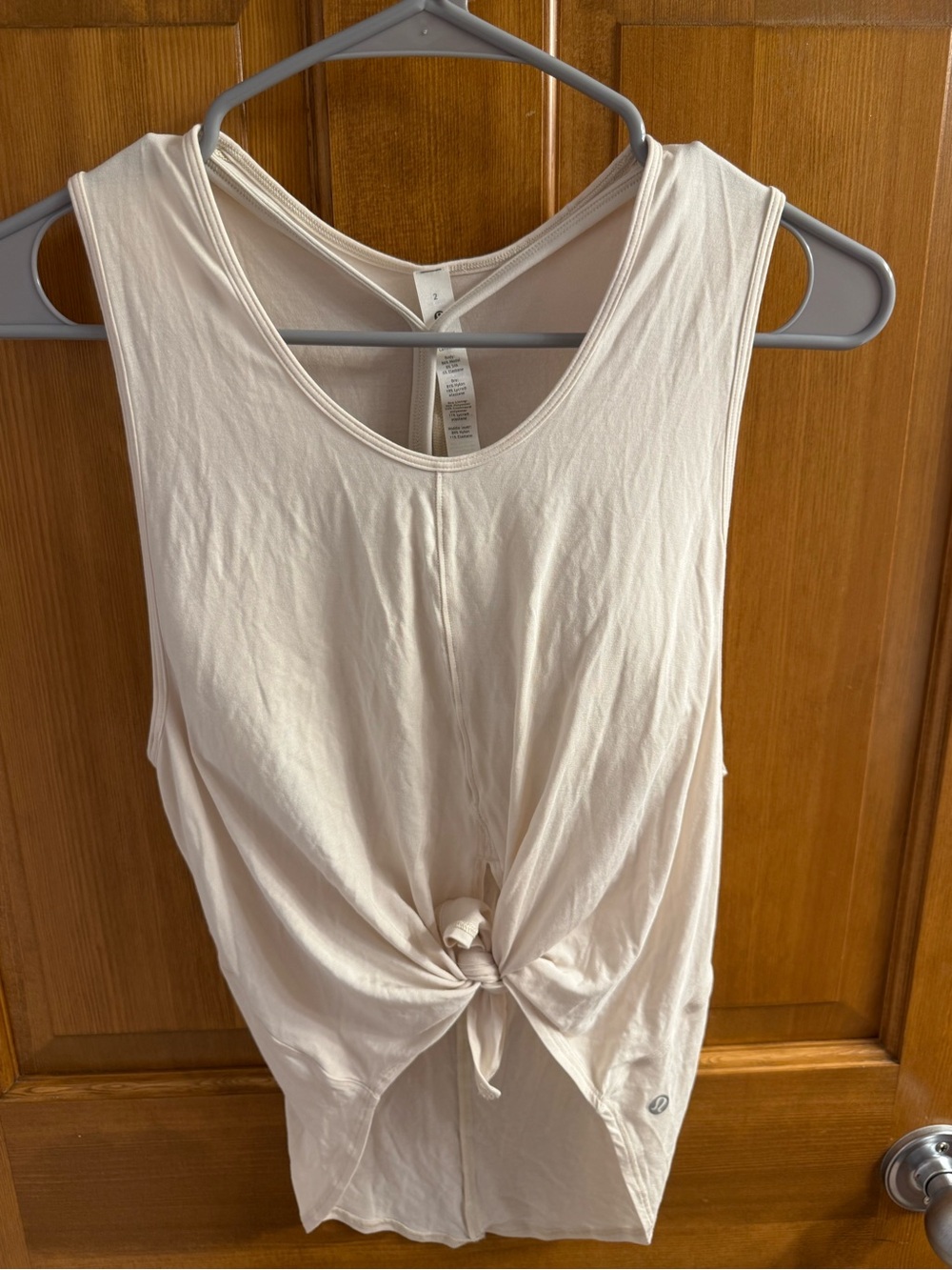 Women’s Lululemon Knot-Front Tank Top - Cream
